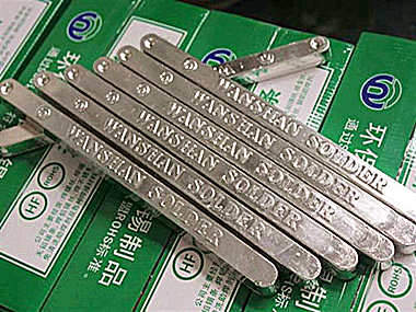 無(wú)鉛錫條SAC0307,Sn/Ag0.3/Cu0.7含銀錫條---巨一焊材